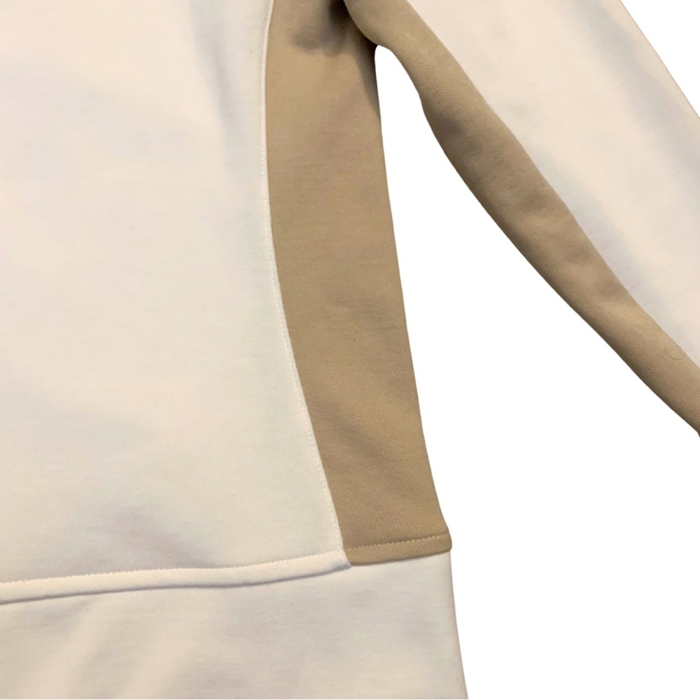 Active Ralph Lauren White Tan Sport Zip Jacket Small Petite Cotton Preppy Tennis - Picture 7 of 10
